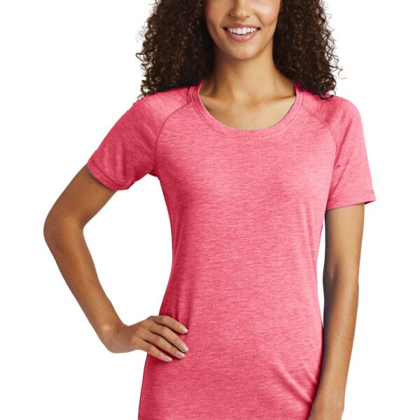 Women&#39;s PosiCharge ® Tri Blend Wicking Scoop Neck Raglan Tee Thumbnail
