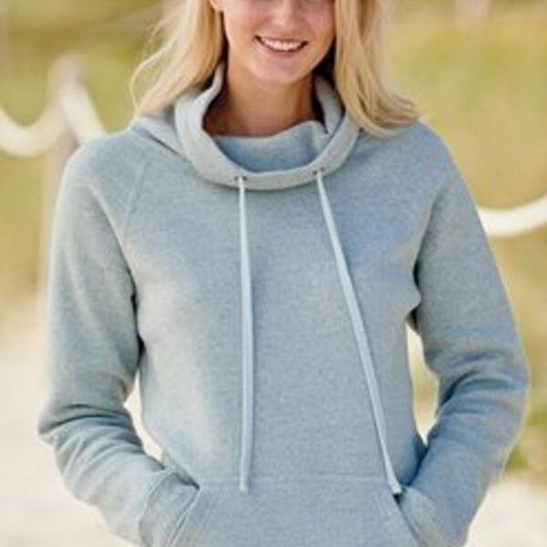 MV Sport - Women’s Space-Dyed Cowl Neck Sweatshirt Thumbnail